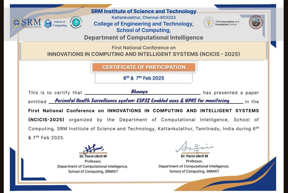 Presentation at SRM College